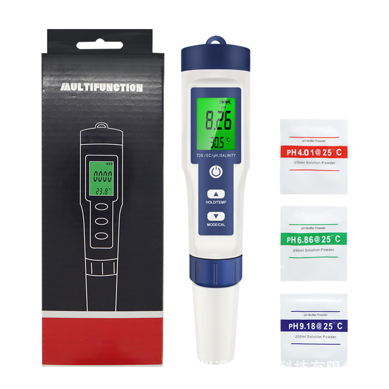 背光EZ-9909水质测试仪PH/EC/TDS/盐度/温度 背光EZ-9909水质测试仪PH/EC/TDS/盐度/温度